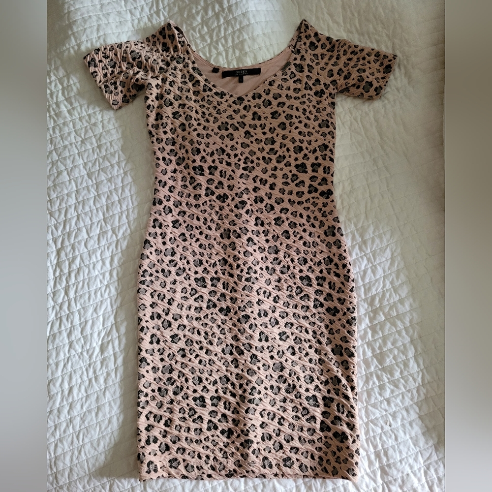 Pink Cheetah print Guess dress
